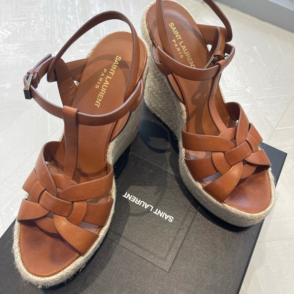SAINT LAURENT TRIBUTE ESPADRILLES - Picture 1 of 9